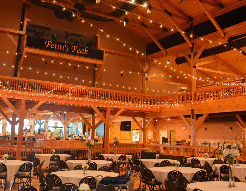 Penn's Peak banquet setup