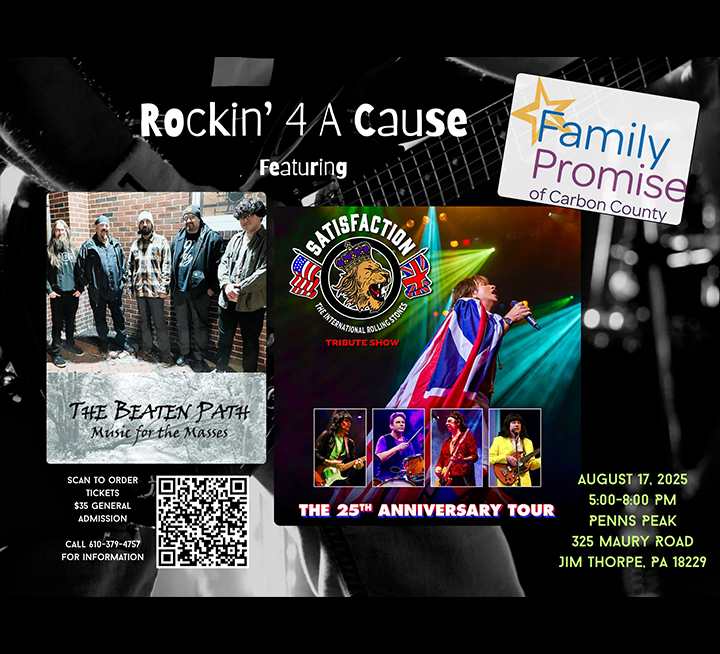 Family Promise Presents: Rockin' 4 A Cause Featuring Satisfaction with The Beaten Path