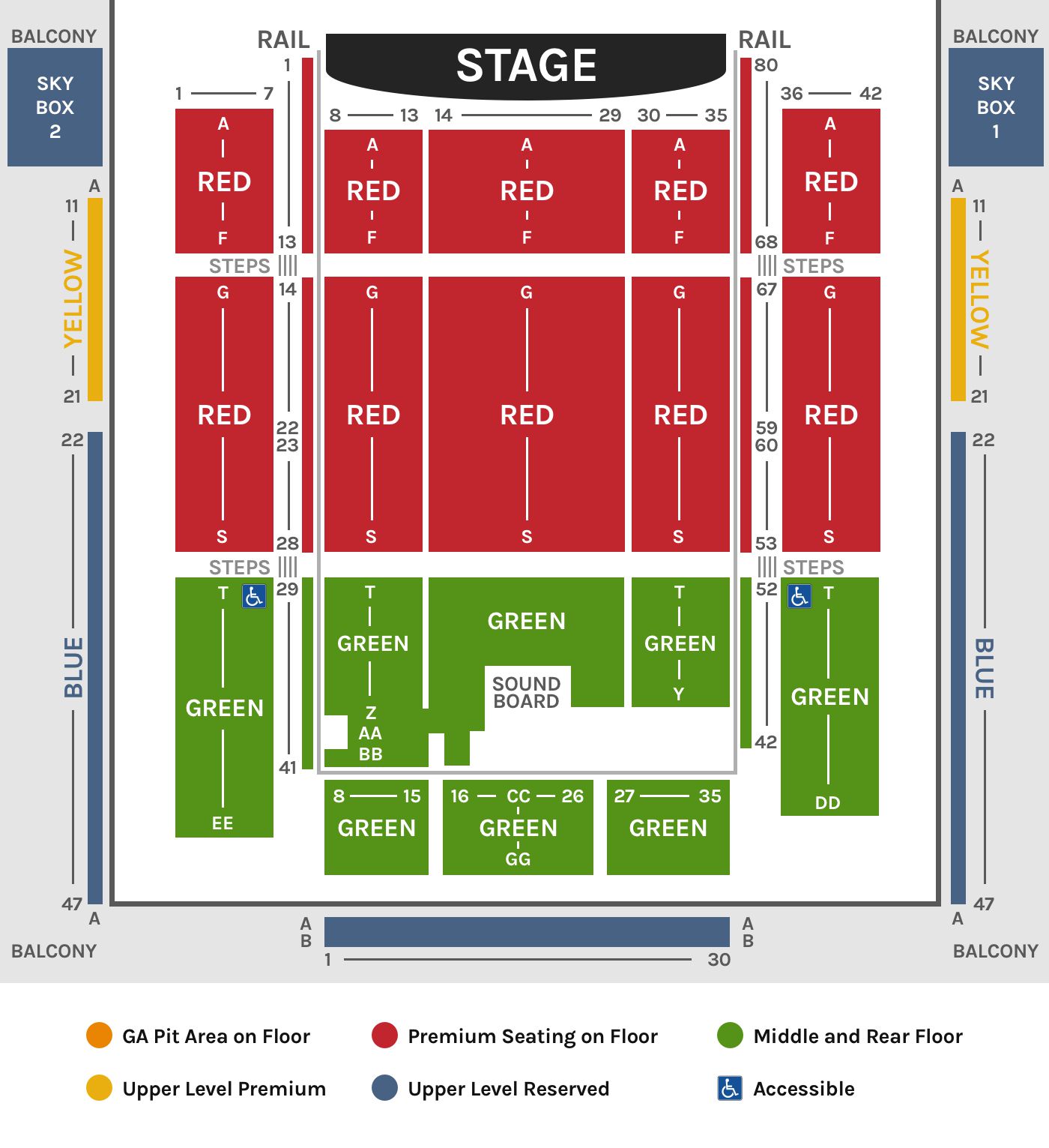 Penn's Peak Seating Map