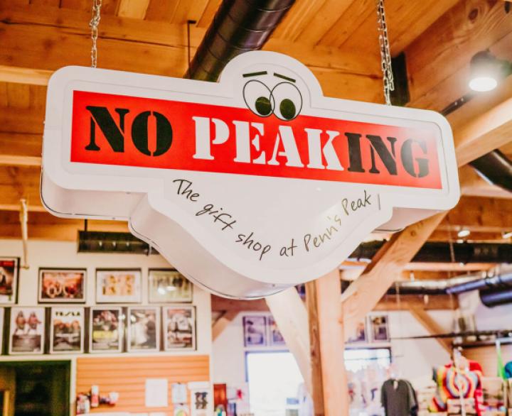 No Peaking Gift Shop